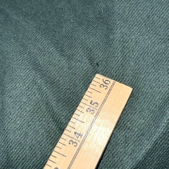 Hunter Green Midi Skirt With Belt Vintage 11-12 Made In USA Elastic Waist Cotton - Picture 8 of 10